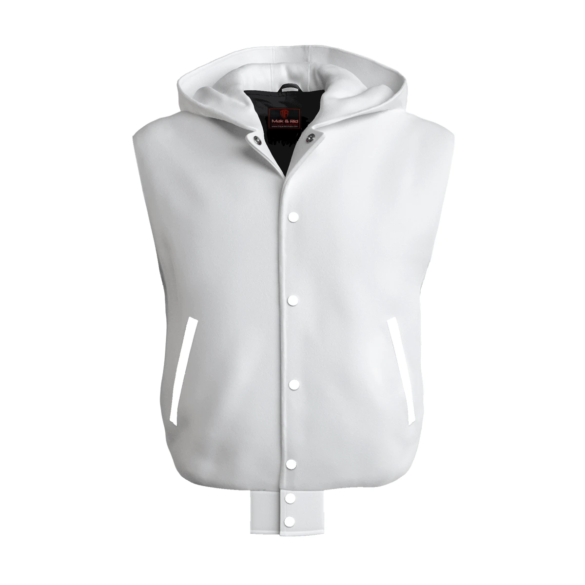 Hoodie Leather Body Snaps