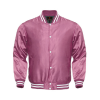 Light Weight Satin Bomber Varsity Jacket – Pink